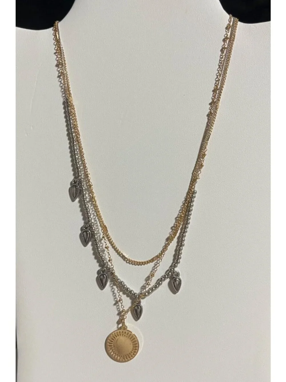 Universal Thread & Sugarfix Jewelry Set - Hoops Earrings Layered Necklace